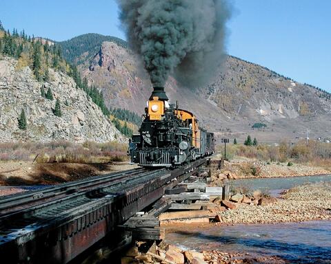 First Trestle Out Of Silverton
