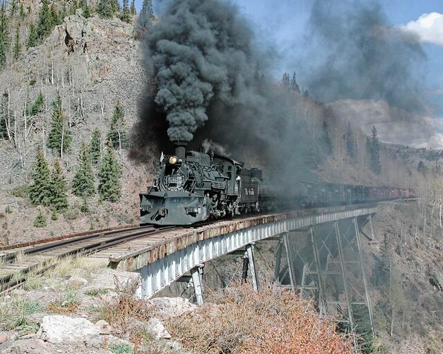 Narrow Gauge Freight At Cascade print