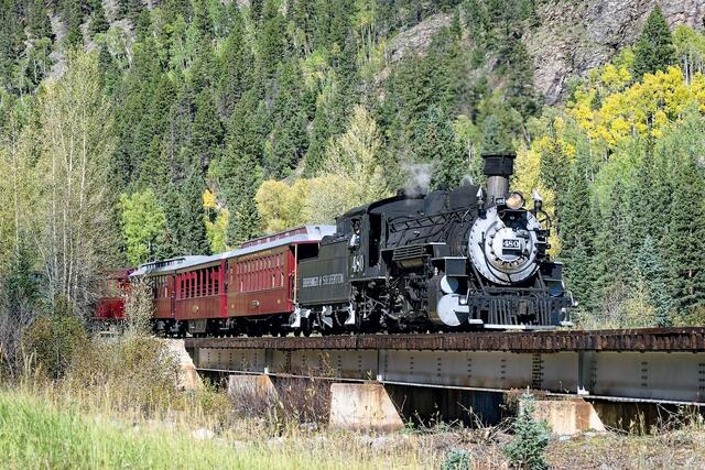 Passenger Train In Autumn print