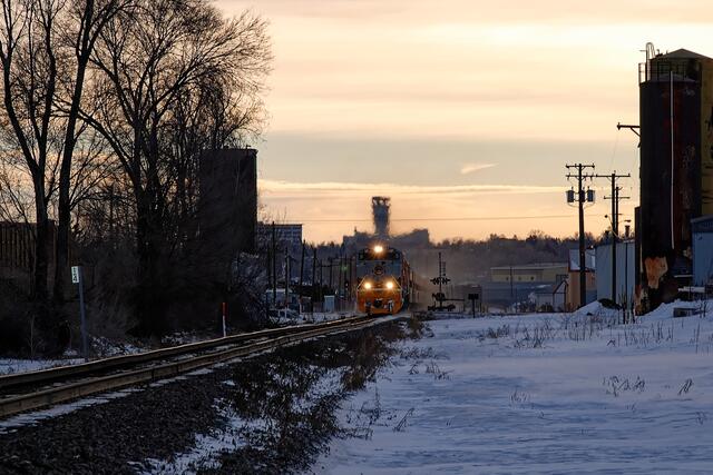 Ski Train Pops Into View print