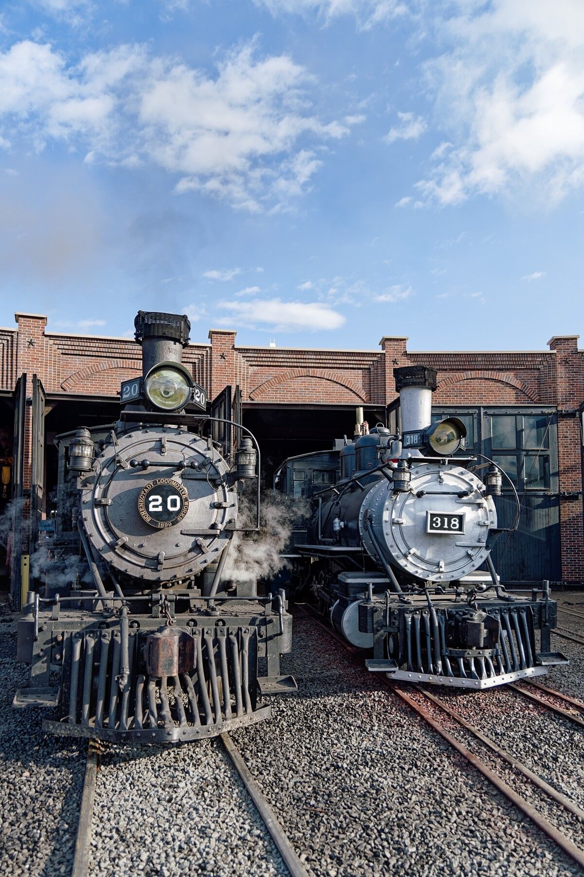 2 Buds 2 buds together at the roundhouse at the Colorado Railroad Museum.