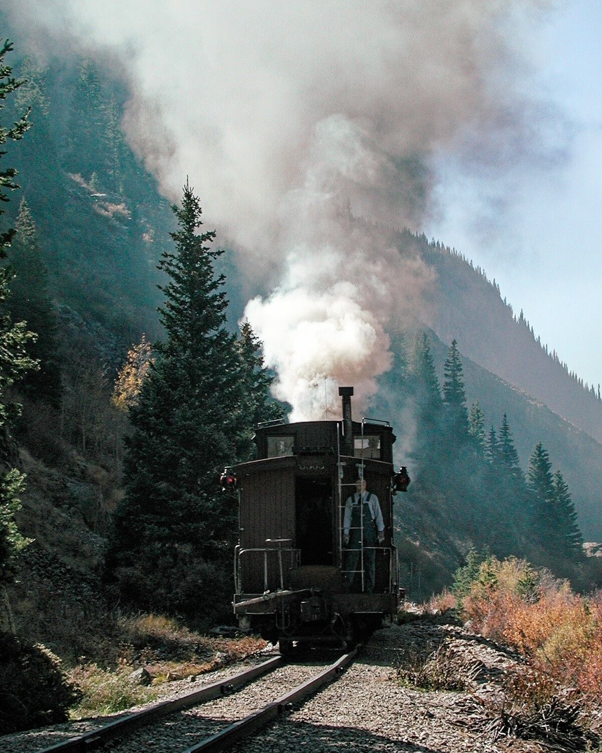 Caboose caboose, end of the train, durango silverton narrow gauge railroad, dsngrr, colorado narrow gauge