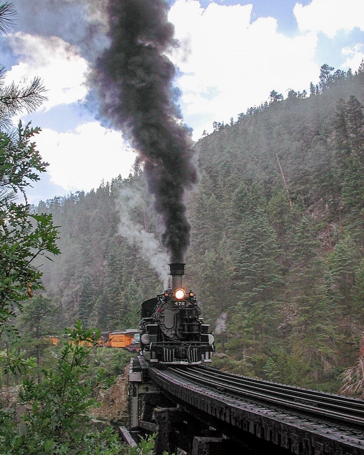 Crossing The Thin Line Crossing the thin line at High Bridge on the Durango Silverton Railroad.