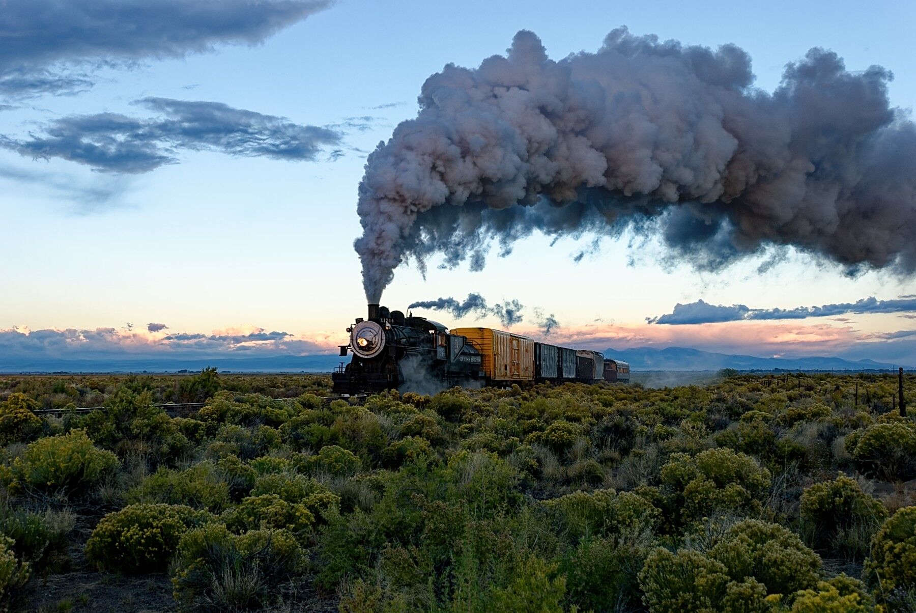 Heading to the pass outside of Alamosa Colorado on the Rio Grande Scenic Railroad.