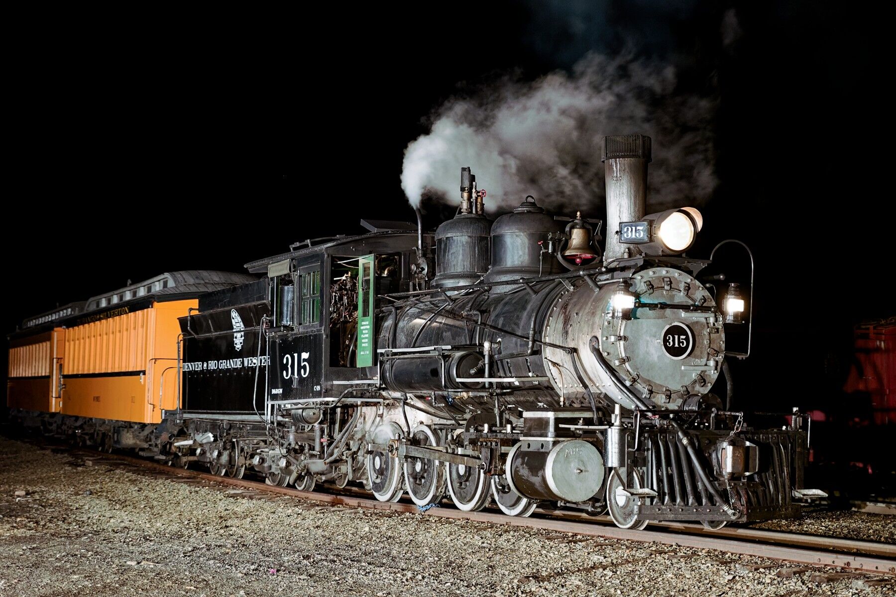 Night Shift night shift, nightime, silverton colorado, drgw 315, denver rio grande western 315