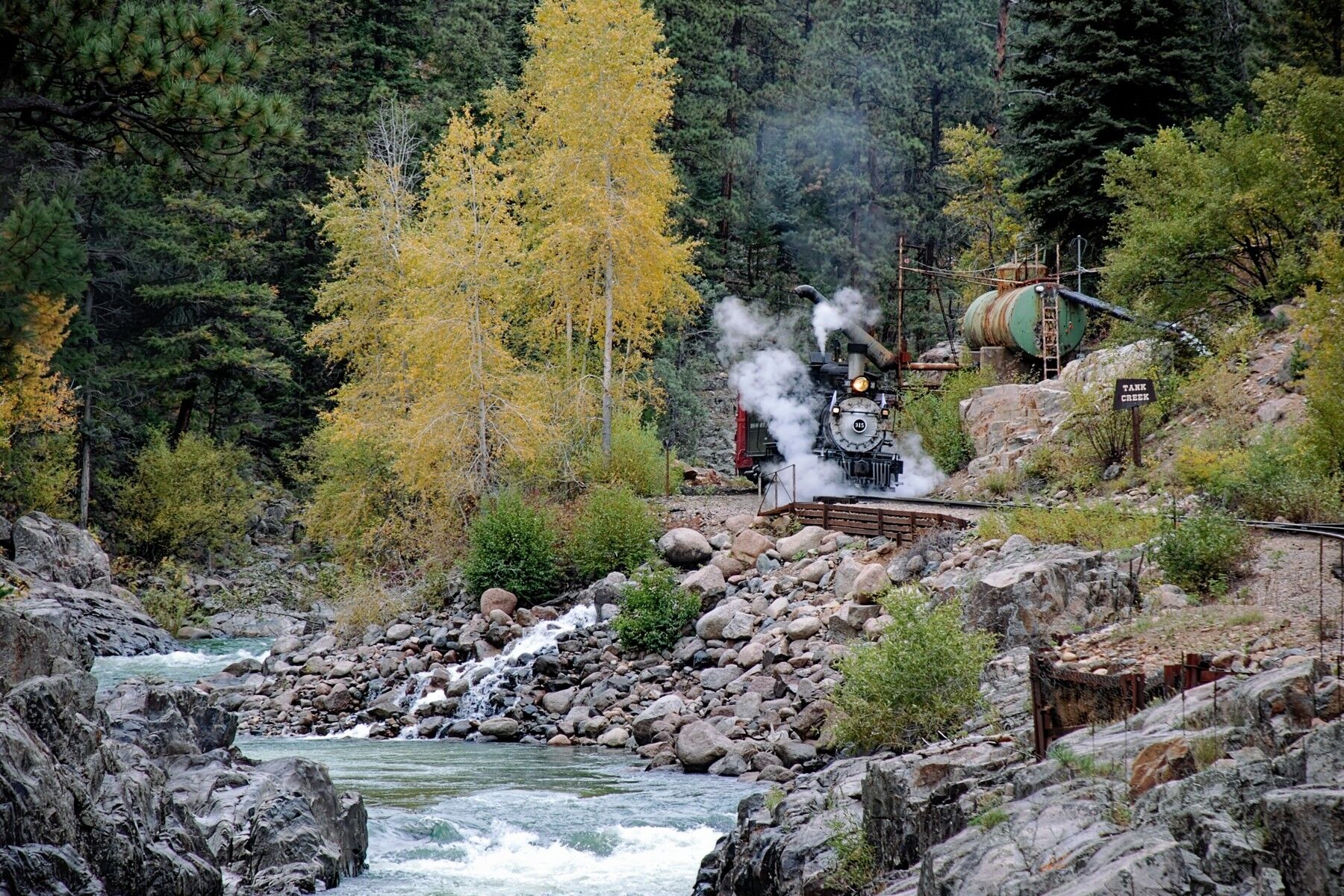 Tank Creek Leaving Tank Creek on the way to Durango Co.