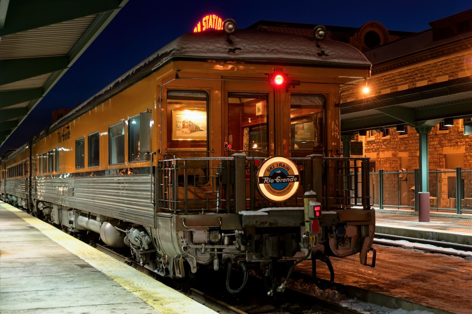 Denver Rio Grande Western ski train at Denver's Union Station in those good old days. Taken in 2006 before the construction and...