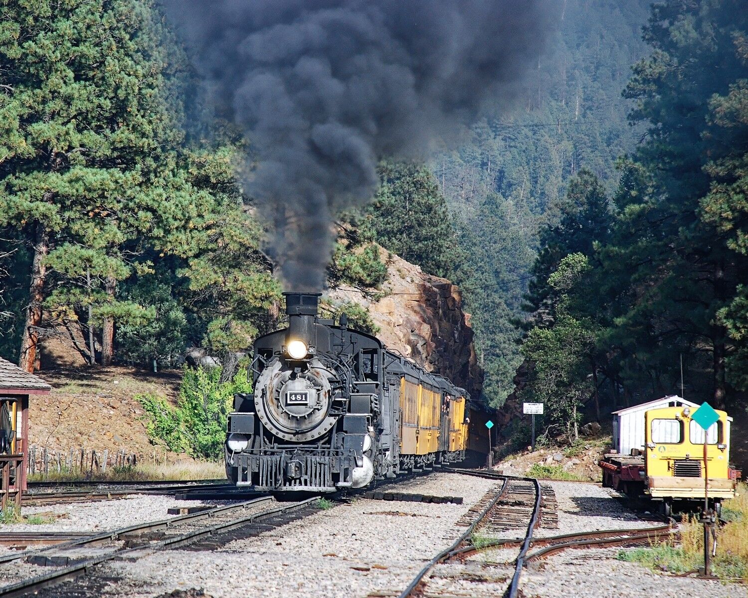 The Grand Entrance The grand entrance entering Rockwood Colorado on the DSNGRR.